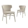 Madellene Dining Chairs Pair (Set of Two) Sand and Beige
