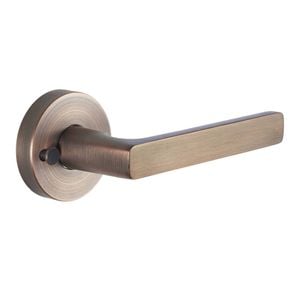 Gainsborough Aged Brushed Copper Rivera QuickFix Privacy Lever Set