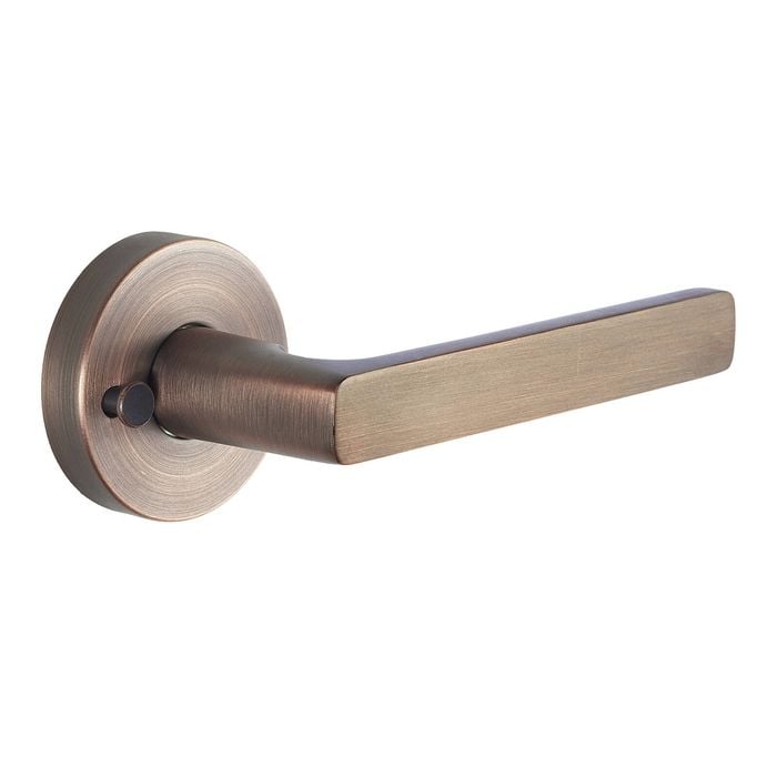 Gainsborough Aged Brushed Copper Rivera QuickFix Privacy Lever Set
