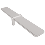 ProtectorAl White Matt Aluminium Friction Fit Handrail Straight Joiner