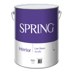 Spring 10L Low Sheen White Interior Paint
