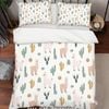 3D Cartoon Luma Cactus Quilt Cover Set Bedding Set Pillowcases 141