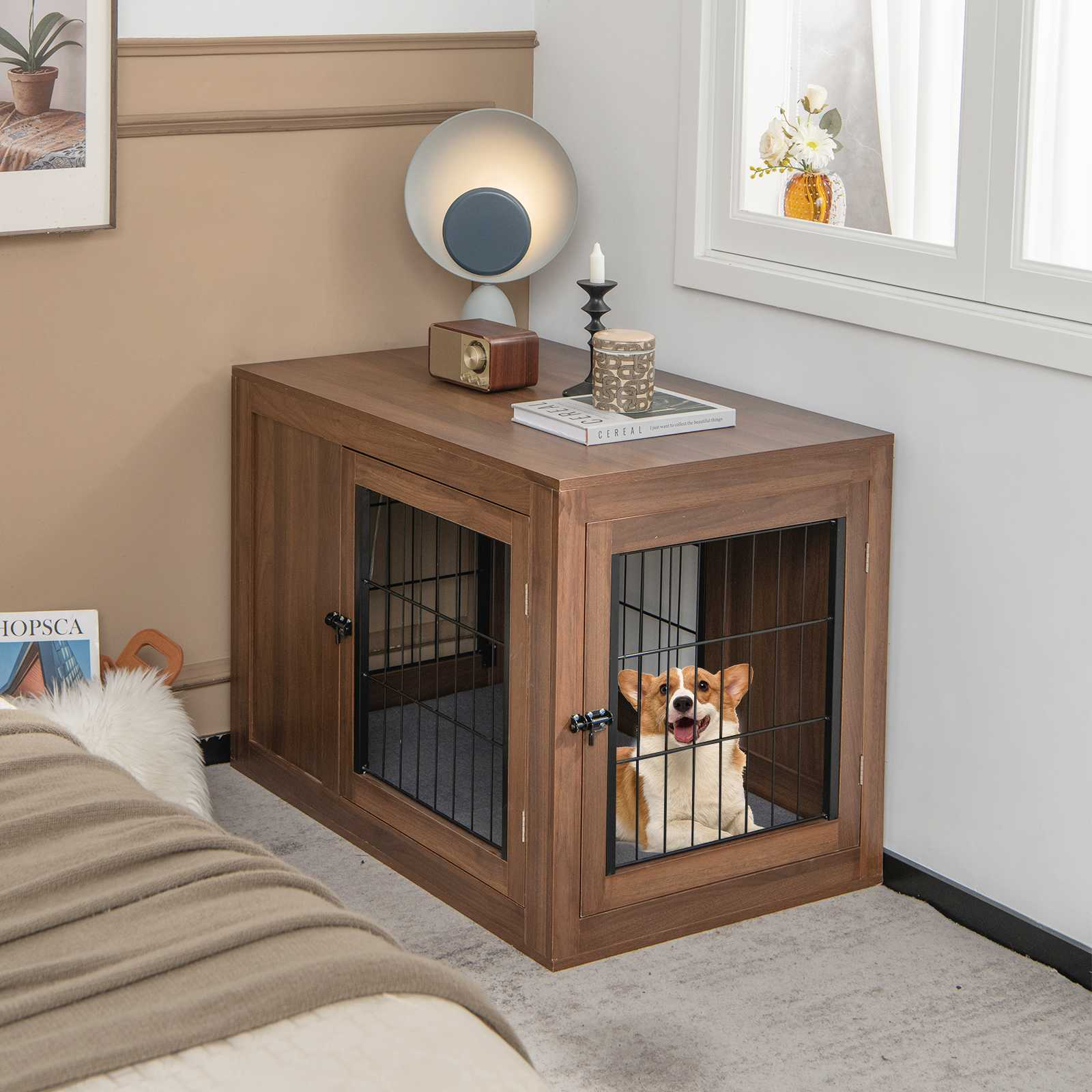 Puppy crate furniture best sale