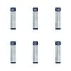 6pk Malli Plastic Crochet Hook/needle Yarn Crafting/knitting Tool 3mm White