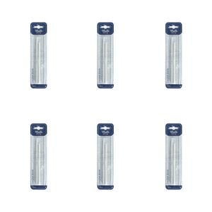 6pk Malli Plastic Crochet Hook/needle Yarn Crafting/knitting Tool 3mm White
