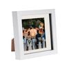 Nicola Spring 6 x 6 3D Shadow Box Photo Frame - Craft Display Picture Frame with 4 x 4 Mount - Glass Aperture - White