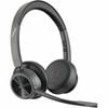 Poly Voyager 4300 Uc 4320 Wireless On-ear, Over-the-head Stereo Headset - Black - Siri, Google Assistant