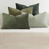 Gioia Casa 4-Pack Chenille Grid Cushion Covers 30cm x 50cm - Mixed Green
