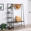 Sherwood Rustic Wooden Entrance Hall Tree Brown 115.4x40x171.5cm
