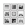 Cooper & Co. Pack Of 9 Square Frame Black