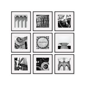 Cooper & Co. Pack Of 9 Square Frame Black