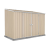 Absco Sheds 3.0 x 1.52 x 2.08m Classic Cream Space Saver Double Door Shed