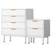 ALFORDSON 4 Chest of Drawers Bedside Table Set White