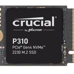 Crucial P310 1TB M.2 2230 NVMe SSD 7100/6000 MB/s 1M IOPS 220TBW 2M MTTF for MS Surface Pro Valve Steam Deck