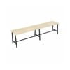 Olg Axis Trestle Bar Leaner Trestle Black Frame New Oak Ravine Top L3600mm X W900mm