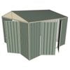 Build-a-Shed 3.0 x 3.0 x 2.3m Gable Double Hinged Side Doors Shed - Green