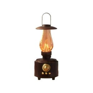 Vintage Kerosene Lamp Bluetooth Speaker – Retro Hifi Music Player With Fm Radio, Night Light, And Deep Bass