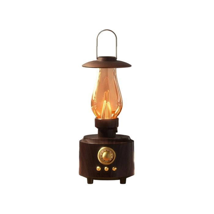 Vintage Kerosene Lamp Bluetooth Speaker – Retro Hifi Music Player With Fm Radio, Night Light, And Deep Bass