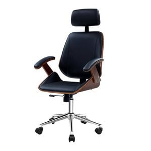 Artiss Ashby Wooden & PU Leather Office Chair