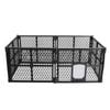 PaWz 6 Panel Foldable Pet Playpen in Black Colour