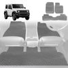 6D Diamond Car Floor Mats for Suzuki Jimny 1998-2018-Full Set-Grey-Outback GT