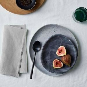 Vintage Design Homewares Set of 4 Grey Hemp Napkins - 50cm x 50cm
