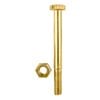 Pinnacle M10 x 100mm Yellow Zinc Hi Tensile Hex Bolt And Nut - 2 Pack