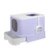 Pawz Fully Enclosed Cat Litter Box Purple