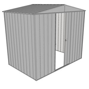 Build-a-Shed 2.3 x 1.5 x 2.3m Front Gable Single Sliding Door Shed - Zinc