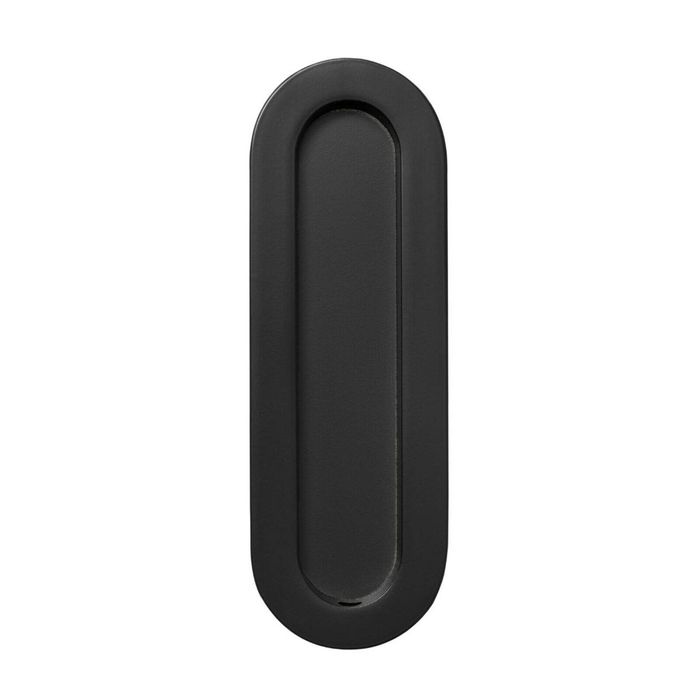 Lemaar 150 x 50mm Matte Black Radius Flush Pull