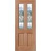 Woodcraft 2040 x 820 x 40mm Entrance Door Cass Bevelled TG1 Glass1CB