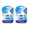 2PK Verbatim 16GB SDHC Memory Card File/Media Storage Class 10 f/ Digital Camera