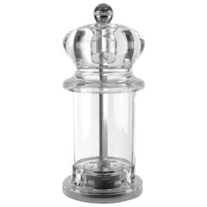 Olympia Salt And Pepper Mill Acrylic Ceramic Mechanism Clear 135mm Tableware Kitchen Spice Grinder