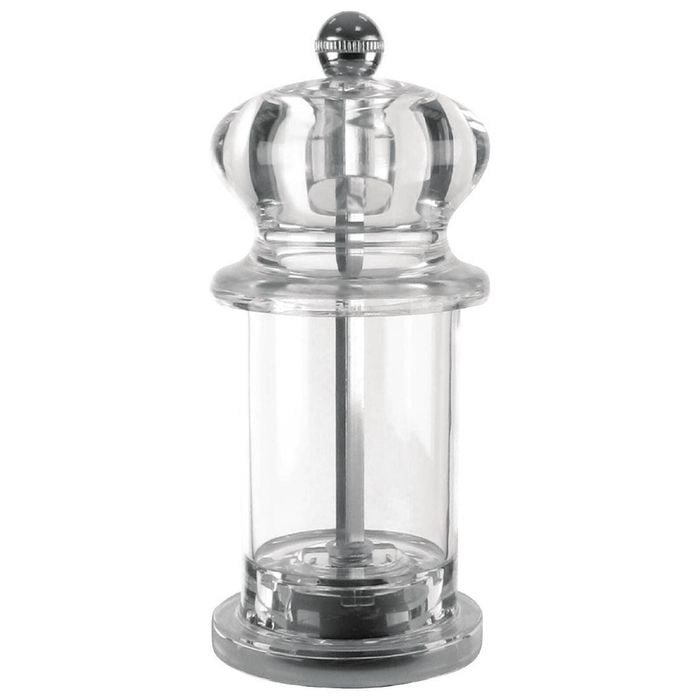 Olympia Salt And Pepper Mill Acrylic Ceramic Mechanism Clear 135mm Tableware Kitchen Spice Grinder