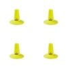 4PK Summit Global Plastic Batting Tee Small 12x11cm - Yellow