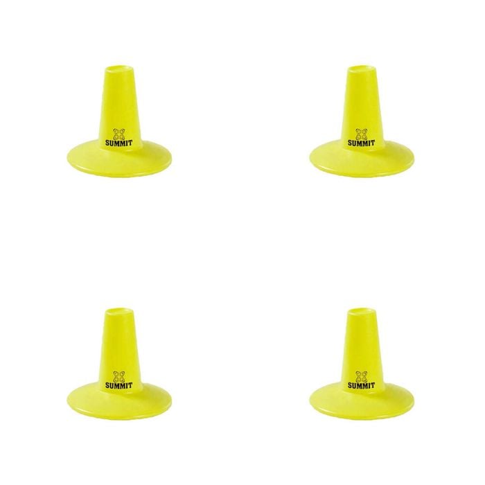 4PK Summit Global Plastic Batting Tee Small 12x11cm - Yellow