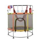 Costway Kids Trampoline Gym Rebounder Workout Combo Green