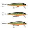 3x Rapala 7cm Original Floating Minnow Hard Body Fishing Lures - Brook Trout
