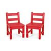 Costway 2x Kids Activity Play Chairs Study Red