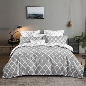 Dreamfields Single Geometric Design Quilt Doona Duvet Cover Set