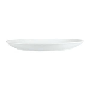 Olympia Whiteware French Deep Oval Plates Porcelain White 365mm Pack Of 2
