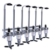 6 Bottle Professional Liquor Dispenser Station Wall Mounted