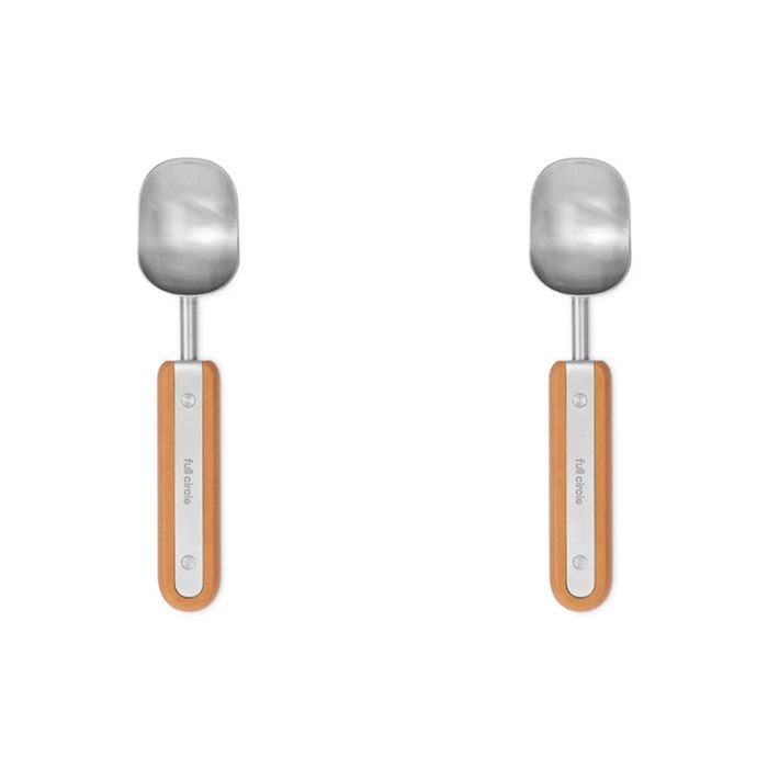 2PK Full Circle Ice Cream Scoop The Baller Resin Handle 20cm - Brown
