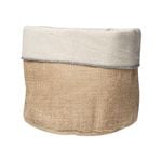 Ladelle Starry Silver Lurex Weave Jute/Cotton Storage Basket 20.5x18x18cm