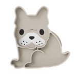 Melii Luxe Silicone Suction Divided Plate - Bulldog