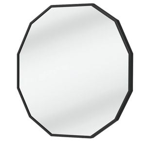 Urban Style Reflections Mirror Dodecagon Alum  Black