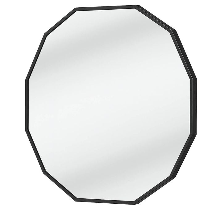 Urban Style Reflections Mirror Dodecagon Alum  Black