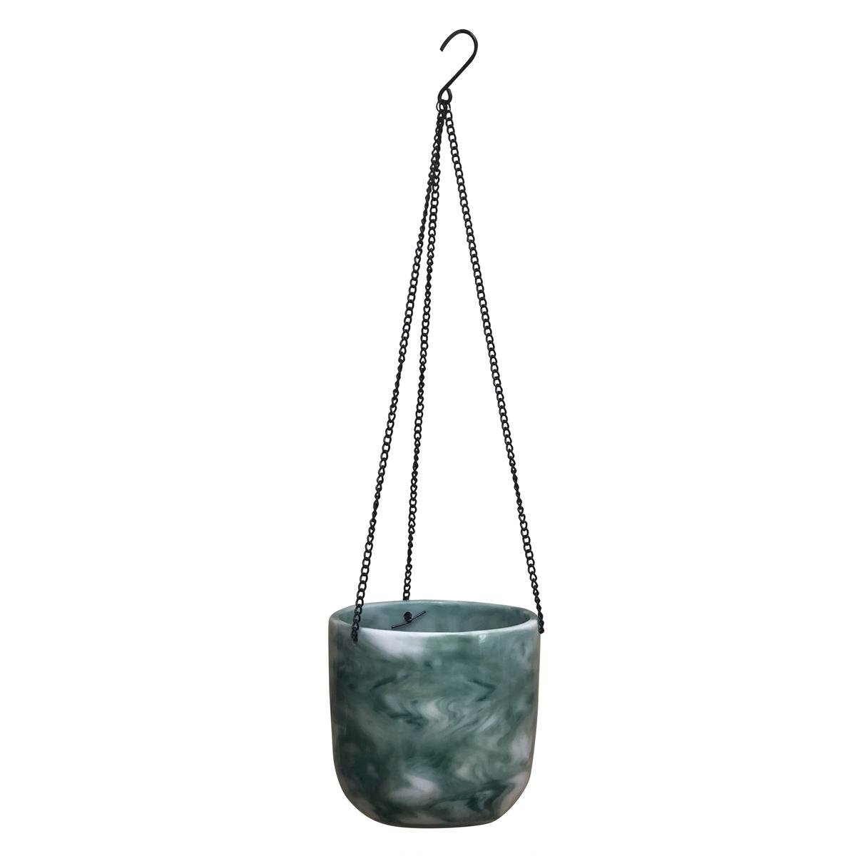 Northcote Pottery 16.5 x 15cm Green Florence Hanging Basket - Bunnings ...