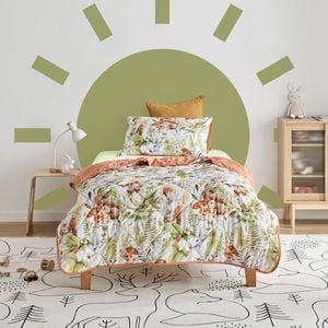 Jack & Ava Comforter Set Furry Buddies King Single Bed