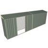 Build-a-Shed 0.8 x 6 x 2m Skillion Shed with Double Sliding Side Doors - Green